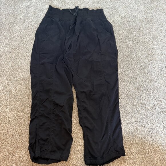 The North Face Black Nylon Capri Cropped Hiking Pants Crop Joggers Medium - Picture 3 of 12